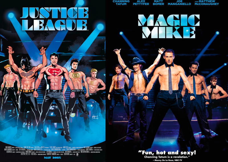 Illustration for article titled Your Favorite DC Superheroes, Drawn Into Famous Movie Posters